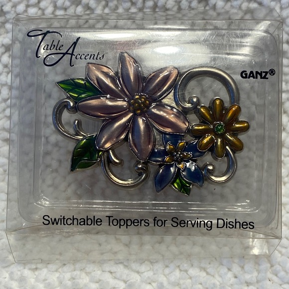 Ganz Serving Dish and Table Accents Switchable Toppers for Serving Dish Lot of 7 - Picture 8 of 9